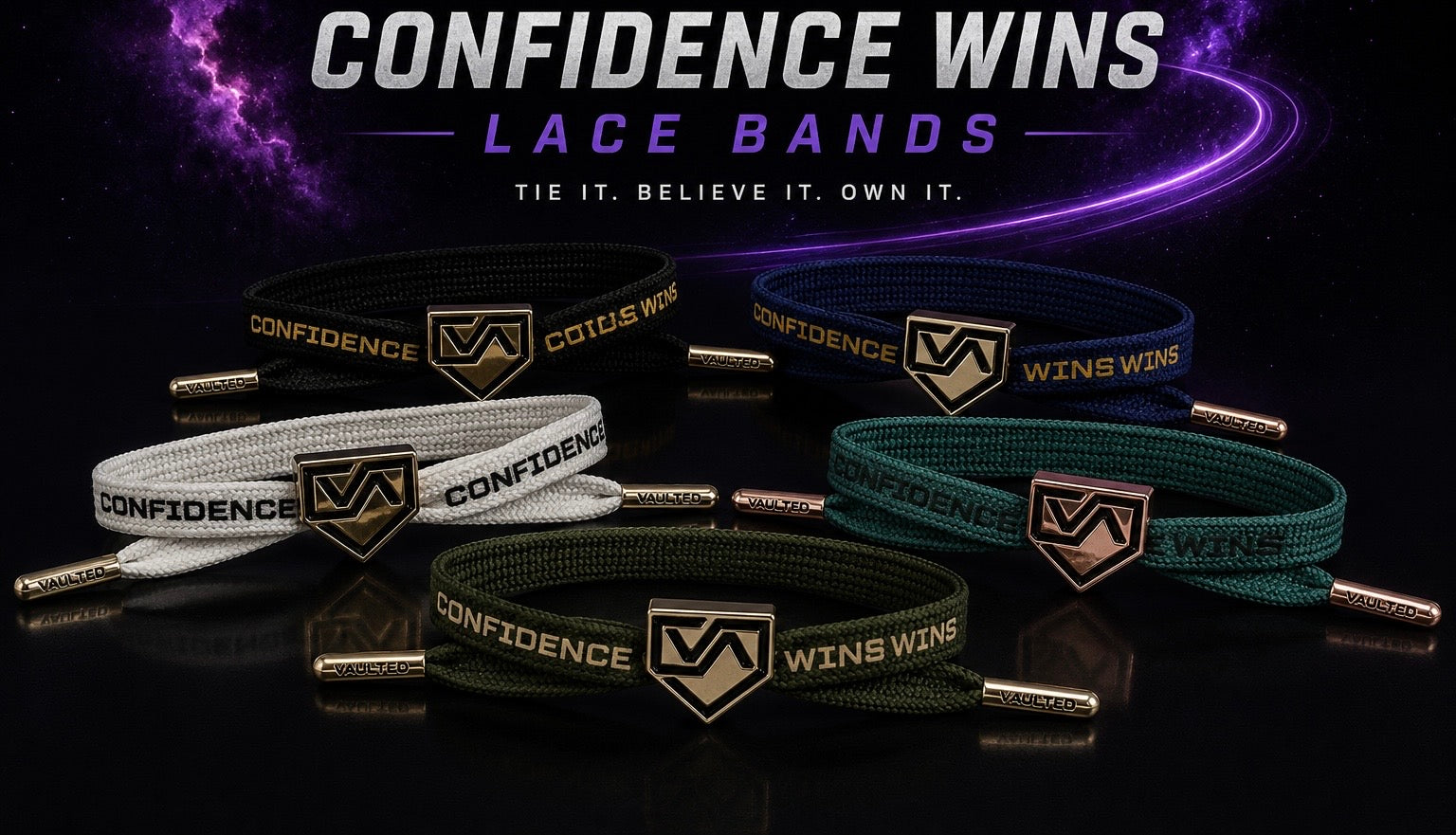 Confidence Wins™ Athletic Lace Bands