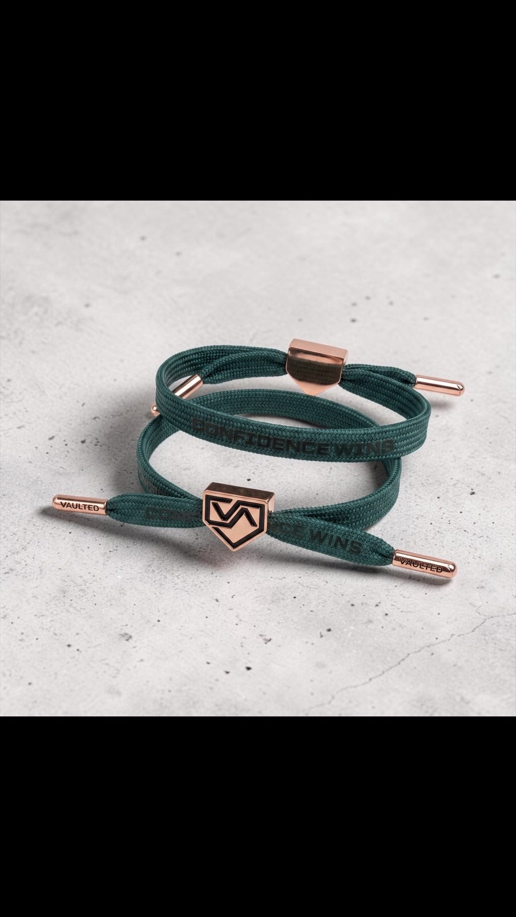 Confidence Wins Bracelet – Deep Teal | VAULTED Athlete