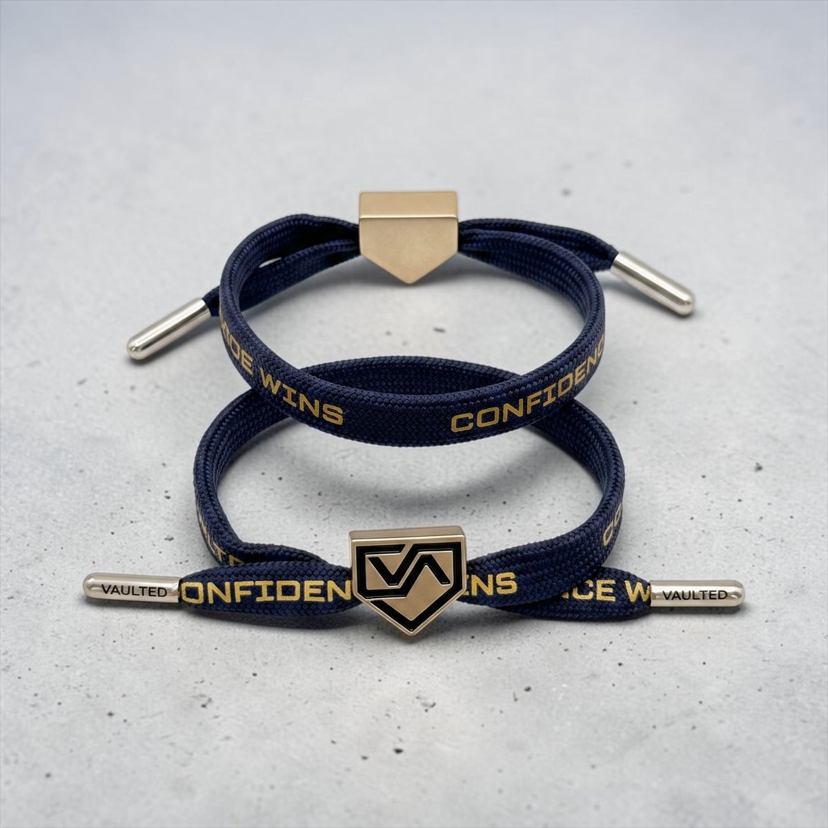 Confidence Wins Bracelet – Navy Blue | VAULTED Athlete
