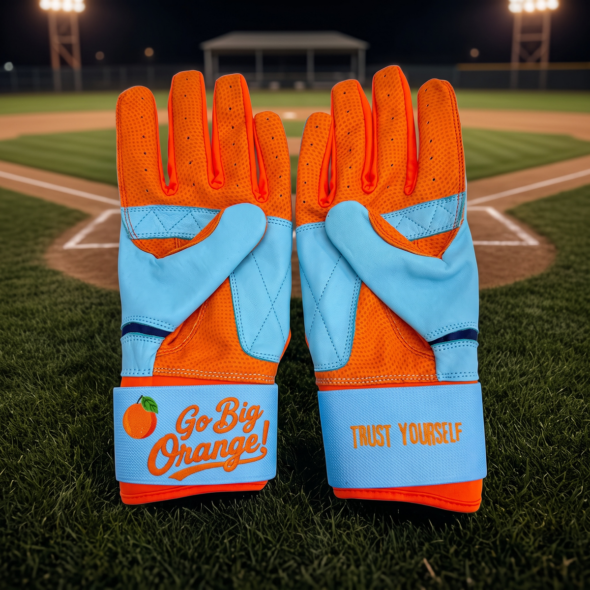 Virginia Vols × VAULTED Athlete Batting Glovess